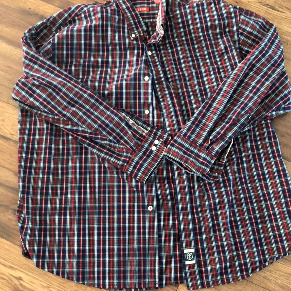 IZOD Plaid Button Down XXL